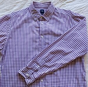 Gingham plaid Gap button up shirt
